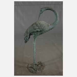 Gartenskulptur Reiher