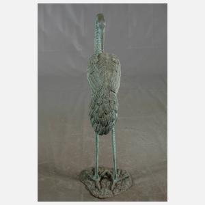 Gartenskulptur Reiher