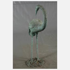 Gartenskulptur Reiher