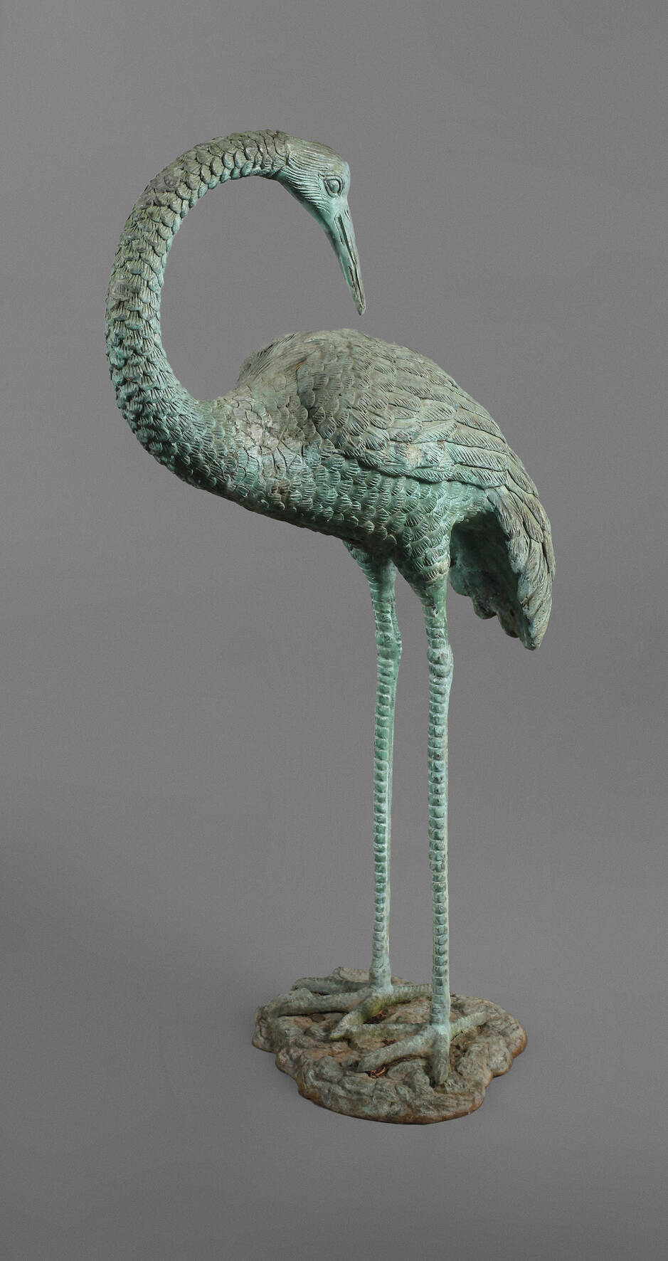 Gartenskulptur Reiher