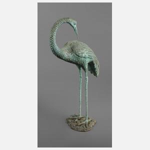 Gartenskulptur Reiher