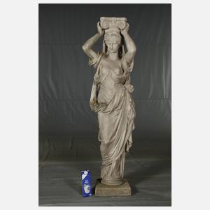 Gartenfigur als Karyatide