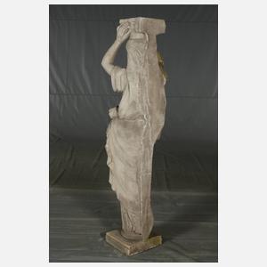 Gartenfigur als Karyatide