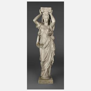 Gartenfigur als Karyatide