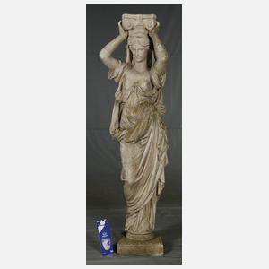 Gartenfigur als Karyatide