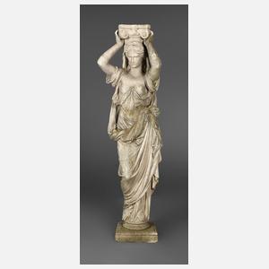 Gartenfigur als Karyatide
