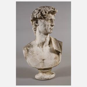 Gartenfigur Herrenbüste