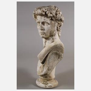 Gartenfigur Herrenbüste