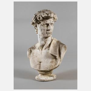 Gartenfigur Herrenbüste