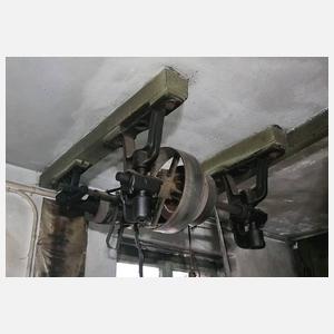 Drei Elektromotoren und Transmission