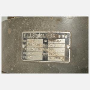 Drei Elektromotoren und Transmission