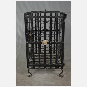 Kleiner Weinkäfig mit Marmorplatte