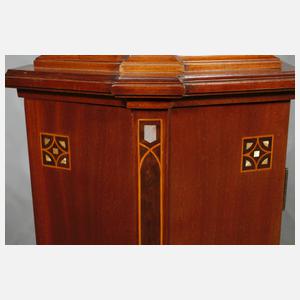 Paar Säulenvitrinen Jugendstil