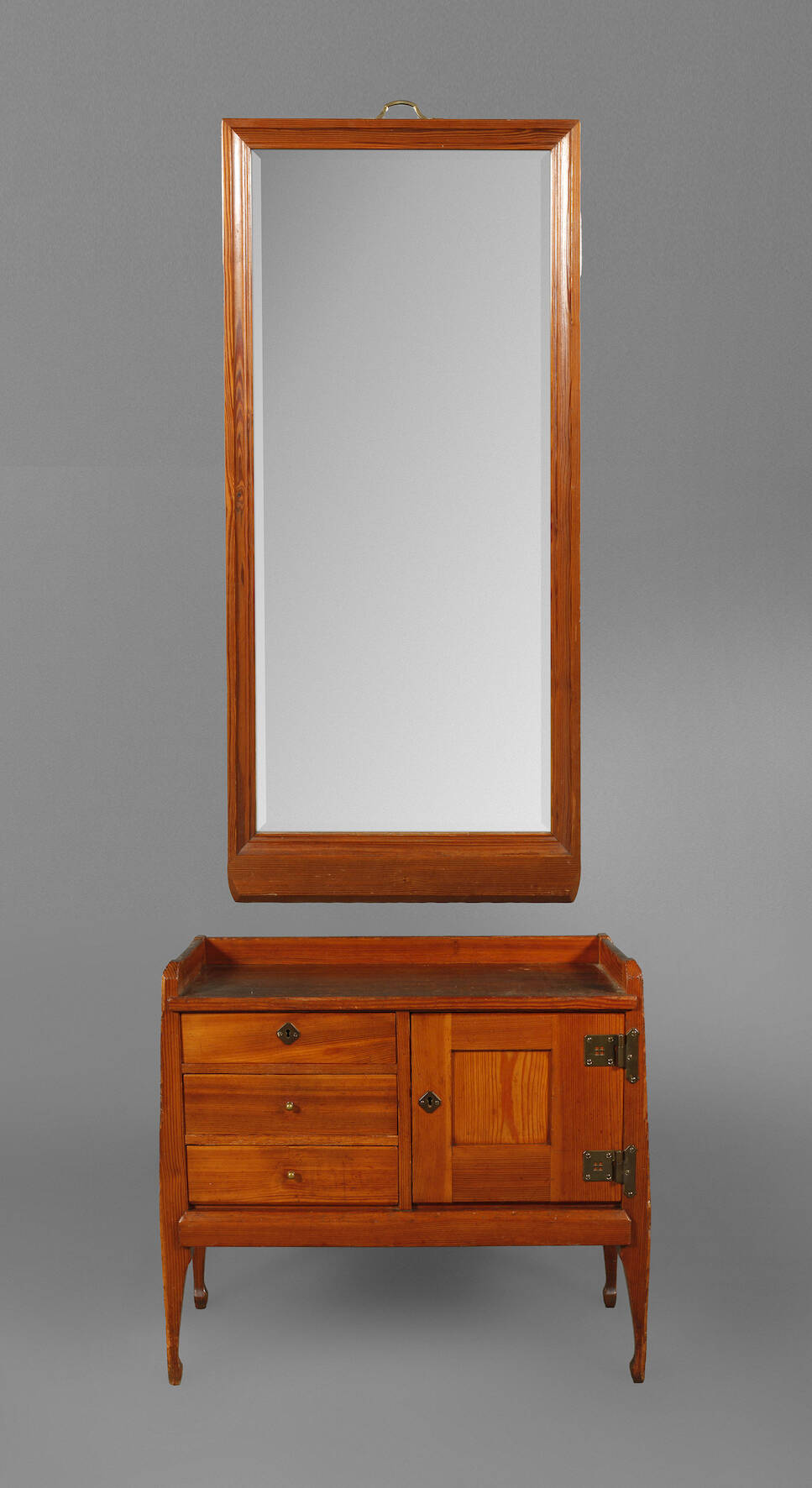 Wandspiegel mit Unterschrank