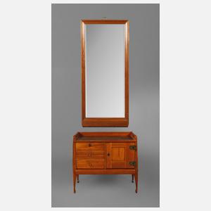 Wandspiegel mit Unterschrank