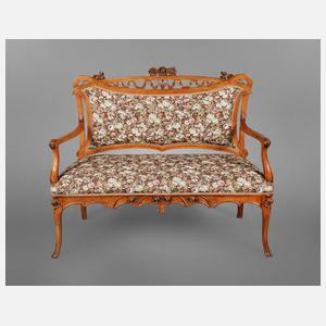 Kleine Jugendstil-Sitzbank