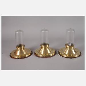 Drei Deckenlampen Jugendstil