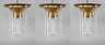 Drei Deckenlampen Jugendstil