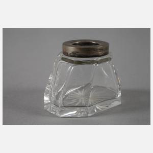 Weimar zwei Miniaturvasen mit Silbermontur