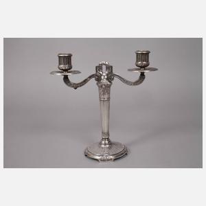 Paar Tafelleuchter Efeudekor