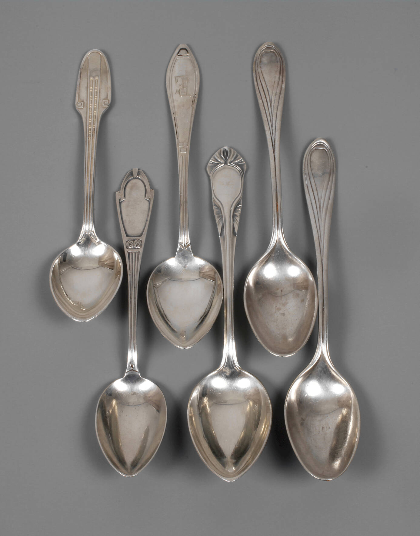 Sechs Kaffeelöffel Jugendstil