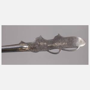 Niederlande drei Silberlöffel mit Glockenblumen