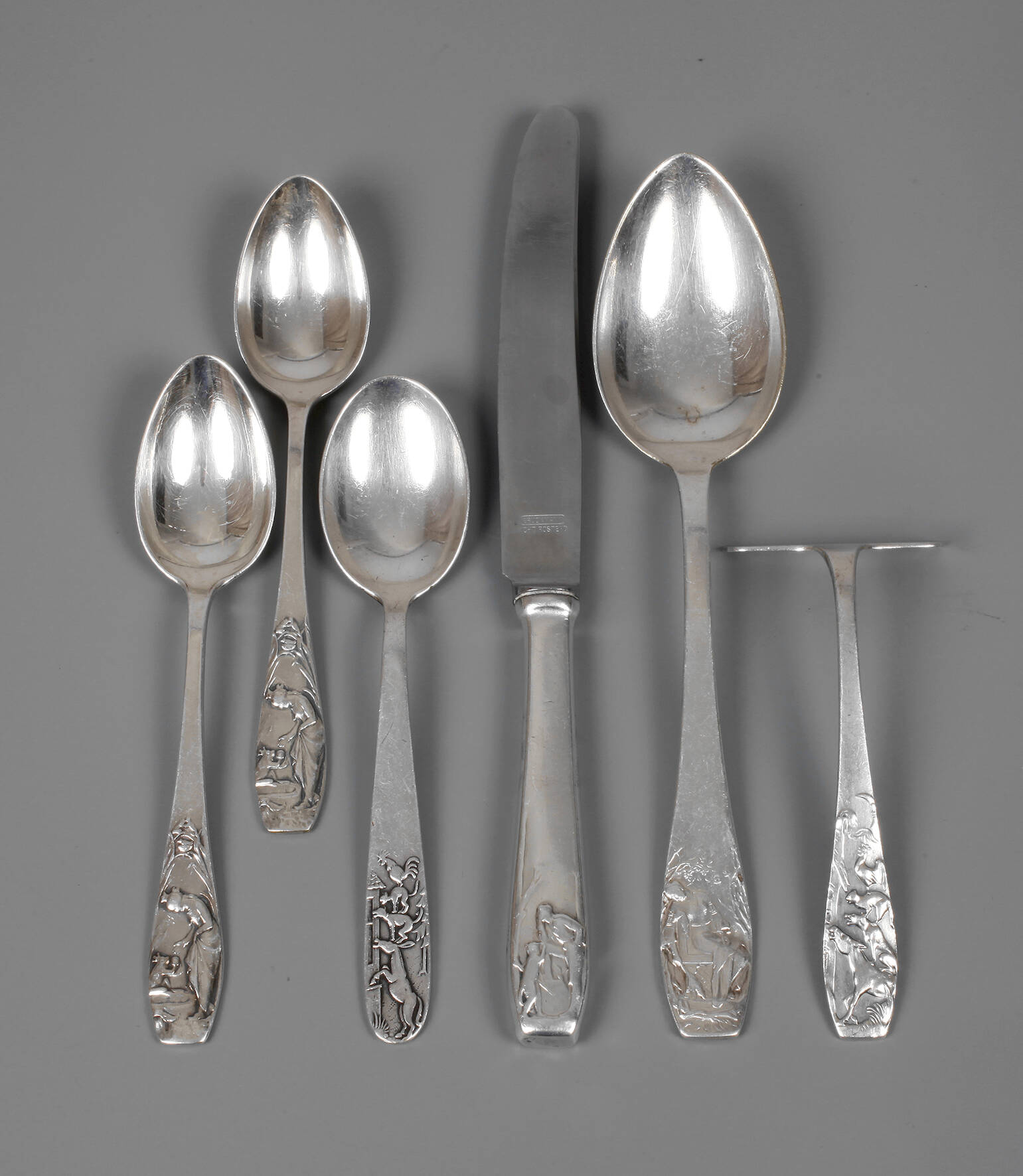 Hugo Cauer sechs Teile Märchenbesteck