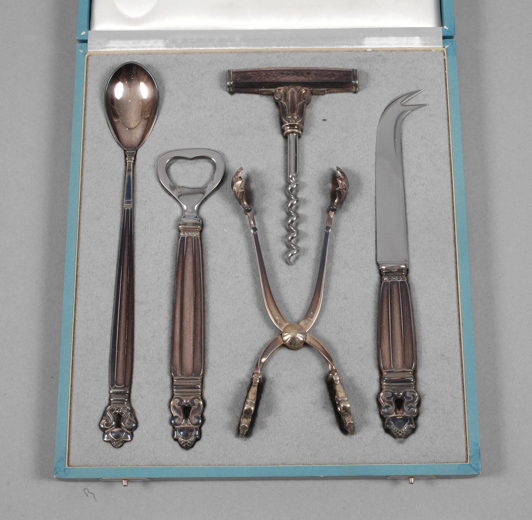 Georg Jensen Silber Cocktailset "König/Acorn"