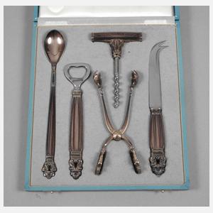 Georg Jensen Silber Cocktailset "König/Acorn"