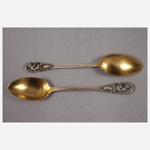 Silber zwölf Mokkalöffel