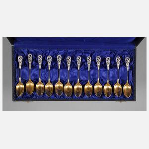 Silber zwölf Mokkalöffel