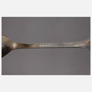 Paar Vorlegelöffel Phantasiemuster