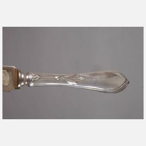 Silber fünf Vorlegeteile Hugo Leven "Bremer Lilie"