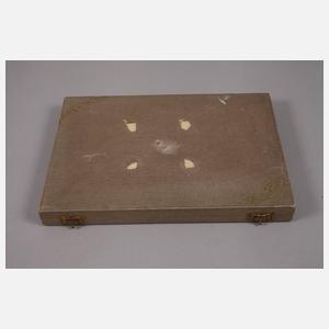 Silber fünf Vorlegeteile Hugo Leven "Bremer Lilie"