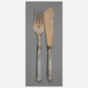 Peter Behrens, Paar Vorlegeteile Silber