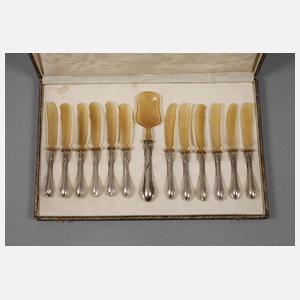 Silber Kaviarbesteck Friedrich Adler Modell 152