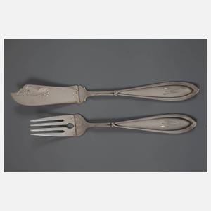 Peter Behrens Fischbesteck Silber