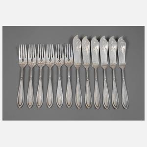 Peter Behrens Fischbesteck Silber