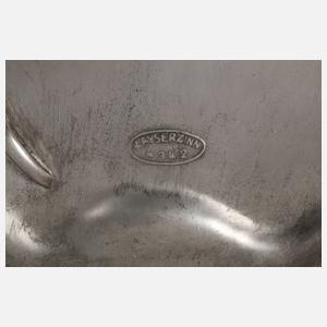 Kayserzinn Vorlegeplatte mit Fasanenmotiv