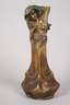 Große Jugendstilvase Bronze