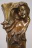 Große Jugendstilvase Bronze