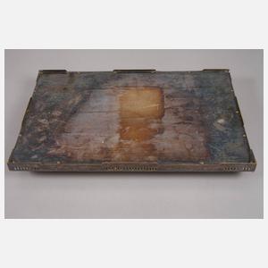 Jugendstiltablett Messing