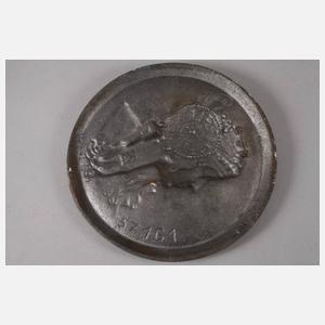 Wandplatte "Tête Byzantine" nach Alphonse Mucha