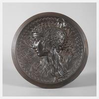 Wandplatte "Tête Byzantine" nach Alphonse Mucha111