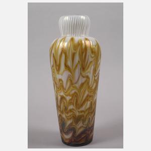 Jugendstilvase mit gekämmtem Fadendekor