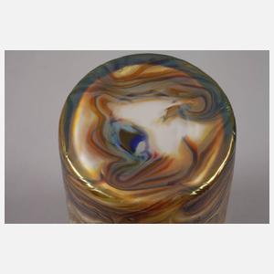 Jugendstilvase mit gekämmtem Fadendekor