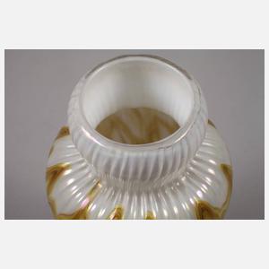 Jugendstilvase mit gekämmtem Fadendekor