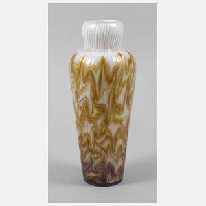 Jugendstilvase mit gekämmtem Fadendekor