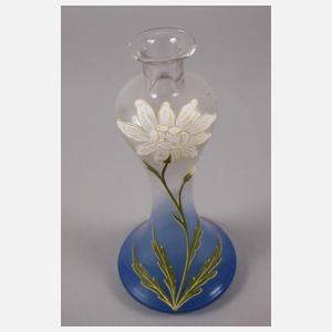 Jugendstilvase mit Emaillebemalung