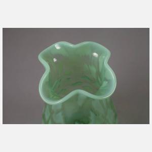 Jugendstilvase mit Uran- und Opalglas